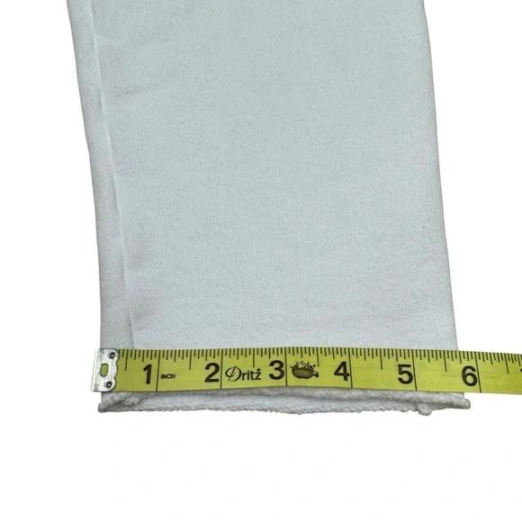 Frank & Eileen Sweatpants Cropped Pants Womens M White Tee Lab  Terry Cloth - Picture 11 of 13